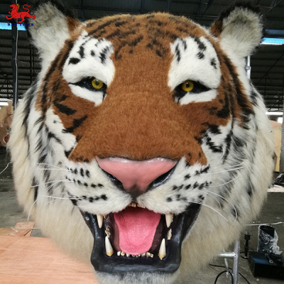 Treo tường Animatronic Realistic Tiger Head Loại nhân tạo