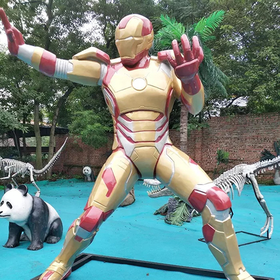 Sản phẩm sợi thủy tinh tùy chỉnh không thấm nước Nhựa Marvel Iron Man Tượng