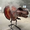 Động vật thực tế giống như thực tế Dinosaur Dilophosaurus Đầu với hiệu ứng hút thuốc