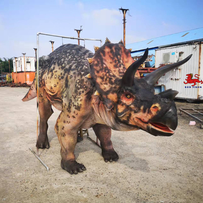 Trang phục khủng long Triceratops dành cho người lớn thực tế tùy chỉnh cho hai người biểu diễn