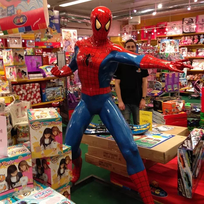 Sợi thủy tinh Tượng người nhện Marvel Kích thước thật Tượng người nhện