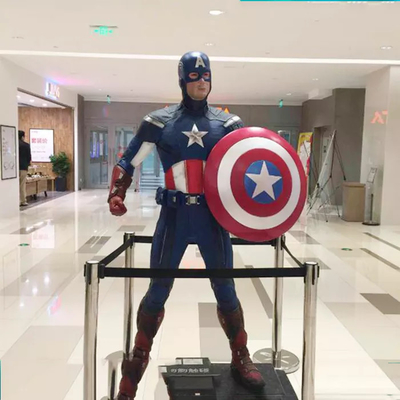 Nhựa Hình Marvel Tượng Ngoài trời Điêu khắc Captain America