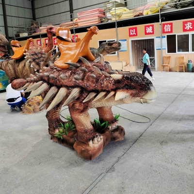 Đi xe điện trên Mô hình xe tay ga Ankylosaurus Khủng long hoạt hình có thể cưỡi được