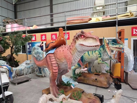 Chuyến đi khủng long hoạt hình tùy chỉnh với màu sắc và kích thước có thể điều chỉnh