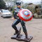 Nhựa Hình Marvel Tượng Ngoài trời Điêu khắc Captain America