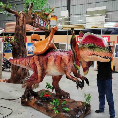 Giá tốt. Hoạt hình khủng long Dilophosaurus thực tế để bán Màu tùy chỉnh trực tuyến