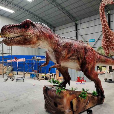 Giá tốt. Mô hình khủng long T-Rex Animatronic thủ công kích thước tùy chỉnh, chân thực với vật liệu thân thiện với môi trường và điều khiển cảm biến hồng ngoại trực tuyến