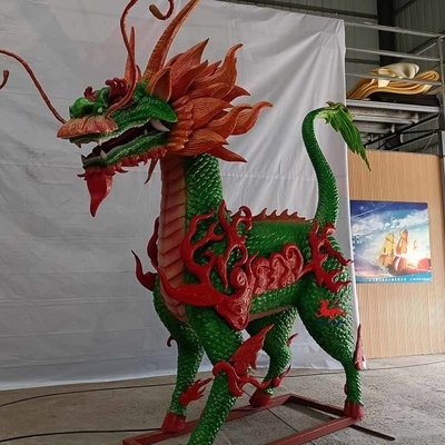 Đạo cụ nhồi bông Động vật thực tế cho thuê với tùy chỉnh chuyển động và âm thanh Qilin