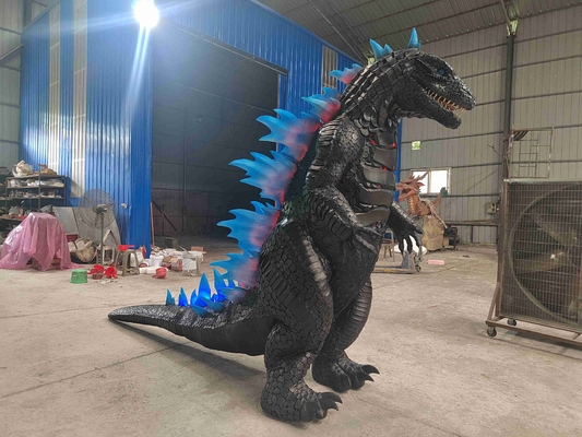 Công viên phiêu lưu Carnival Parade hấp dẫn Animatronic Thực tế Godzilla trang phục